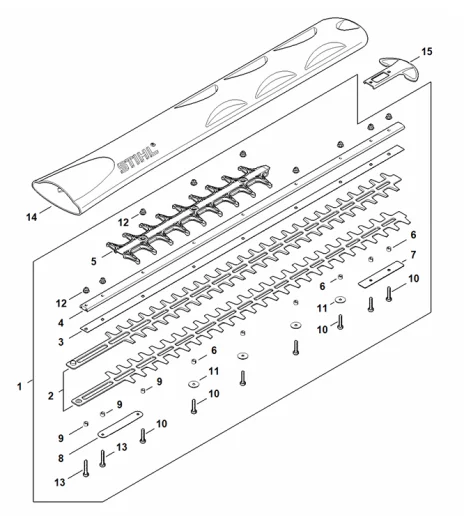 Barre de coupe 750 mm T