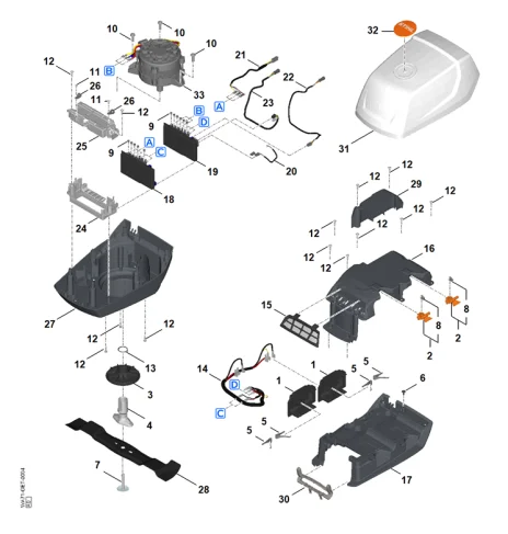 E - Moteur, lame