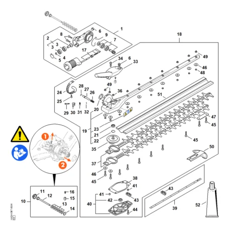 Réducteur de renvoi à angle réglable sur 145°, 600 mm