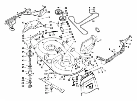 "Couvercles de protection plateau de coupe A,C (30""/76cm)"