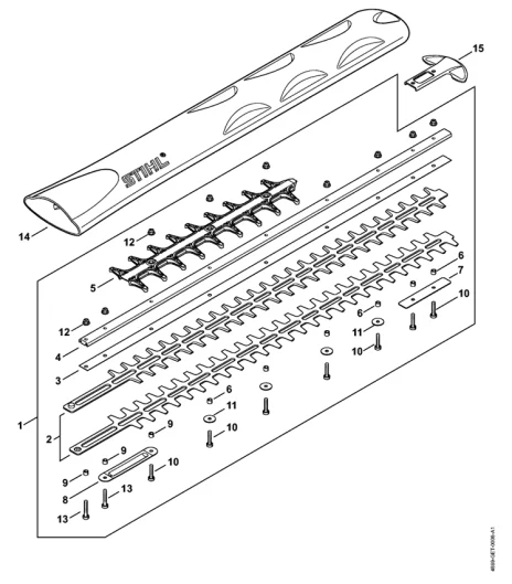 Barre de coupe 750 mm T