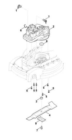 D - Moteur, lame