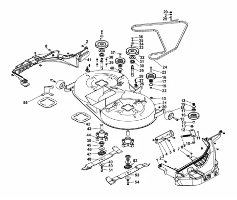 "Couvercles de protection plateau de coupe A,C (30""/76cm)"