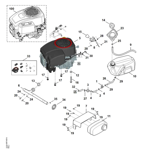 G - Moteur, reservoir
