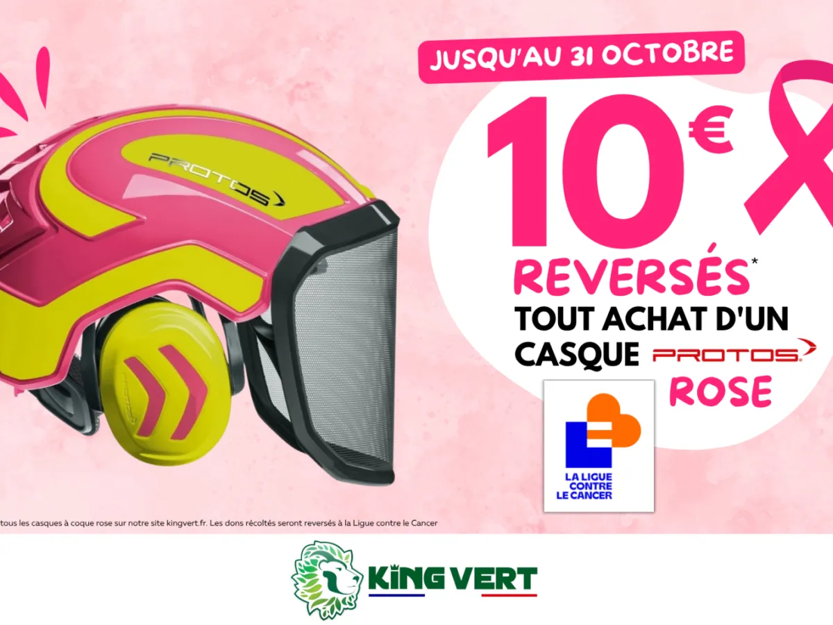 Octobre Rose : 10€ reversés pour l'achat d'un casque PROTOS rose