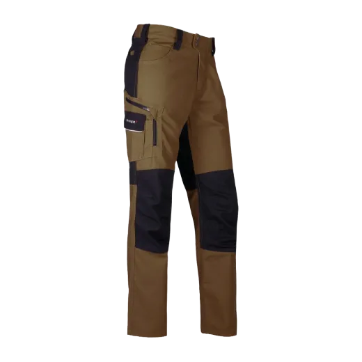 Pantalon de travail PFANNER CANFULL ZIPP2ZIPP - Marron/Noir