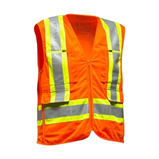 Gilet PFANNER ZIPP4FIT - Orange jaune