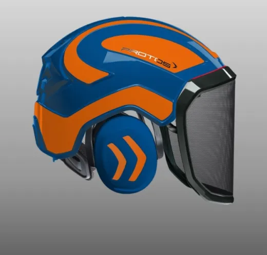 Casque Protos® Integral Forest (Bleu et Orange)