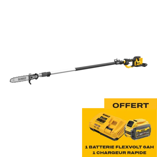Élagueuse sur perche à batterie DEWALT DCMPS640 - Starter pack