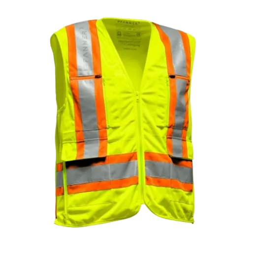Gilet PFANNER ZIPP4FIT - Jaune orange