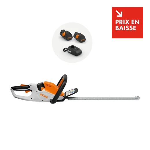 Taille-haies à batterie STIHL HSA 40 pack 2 batteries