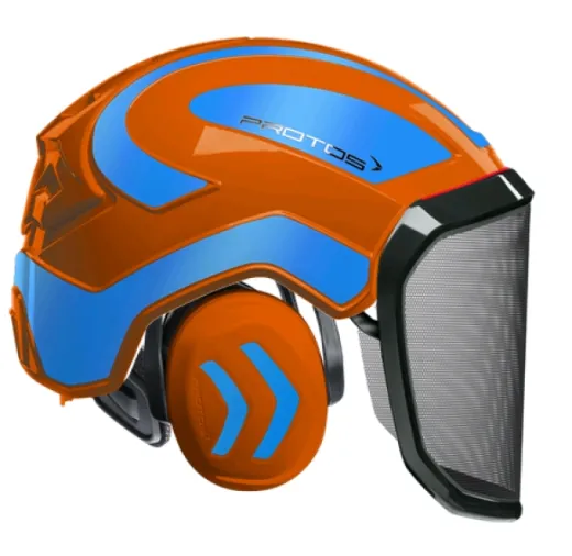 Casque Protos® Integral Forest (Orange et Bleu Reflex)