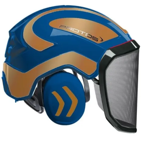 Casque Protos® Integral Forest (Bleu et Or)