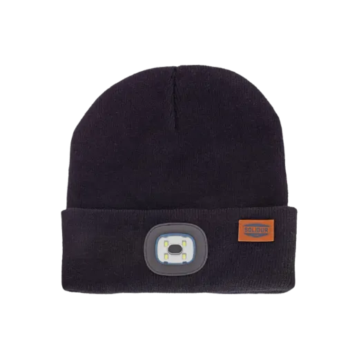 Bonnet avec lampe LED SOLIDUR