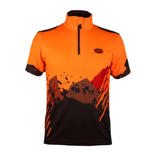 T-Shirt manches courtes anti-UV SOLIDUR UPF40+ - Orange
