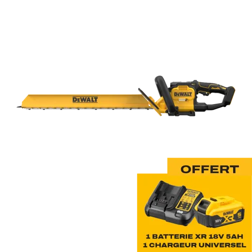 Taille-haies à batterie DEWALT DCMHT567 - Starter pack offert
