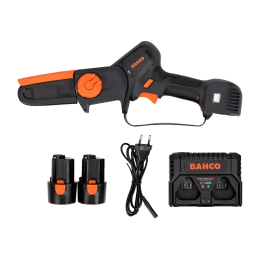 Scie de jardin à batterie BAHCO BCL104 - Pack 2 batteries