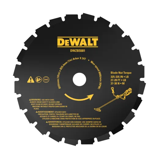 Scie circulaire 24 dents 250 mm DEWALT