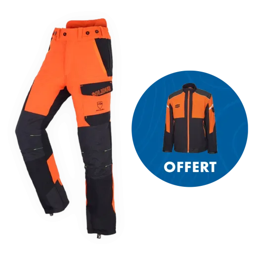 Pantalon anti-coupure SOLIDUR INFINITY - Classe 1 - Type A - Orange