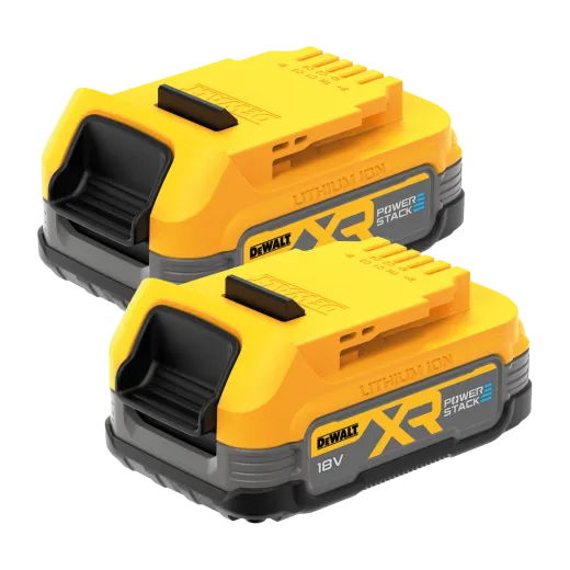 Pack 2 batteries DEWALT XR 18V POWERSTACK 1,7 Ah DCBP034E2-XJ