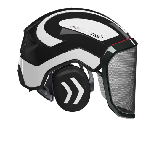 Casque Protos® Integral Forest (Noir et Blanc réfléchissant)
