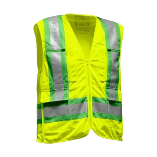 Gilet PFANNER ZIPP4FIT - Jaune vert