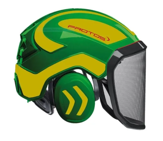 Casque Protos® Integral Forest (Vert et Jaune Fluo)