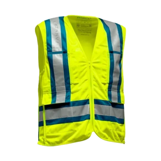 Gilet PFANNER ZIPP4FIT - Jaune bleu