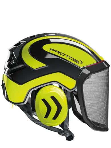 Casque Protos® Integral Arborist (Noir et Jaune fluo)