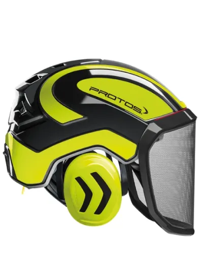 Casque Protos® Integral Forest (Noir et Jaune Fluo)