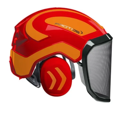 Casque Protos® Integral Forest (Rouge et Orange)