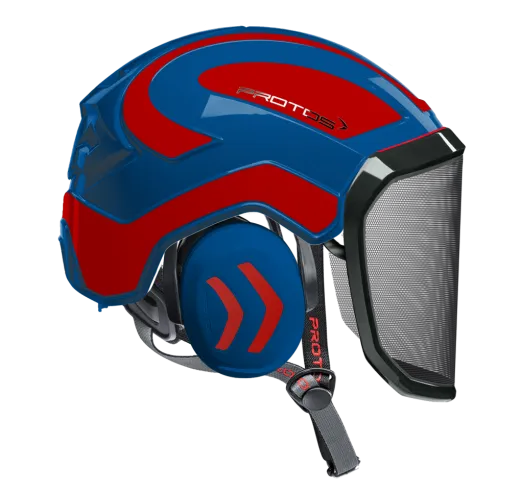 Casque Protos® Integral Arborist (Bleu et Rouge)