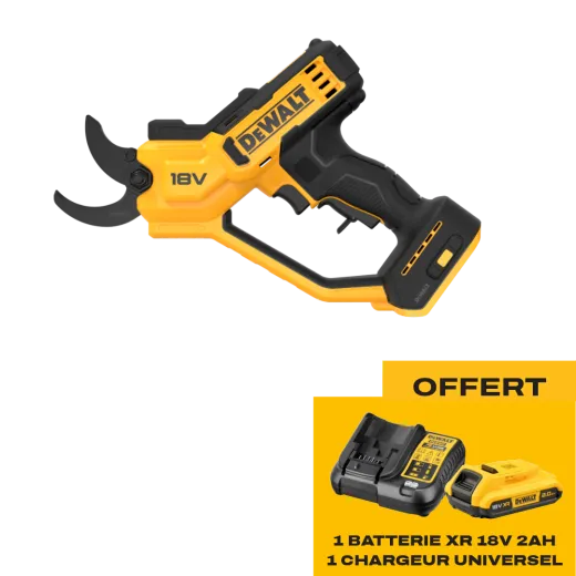 Sécateur à batterie DEWALT DCMPP568 - Starter pack offert