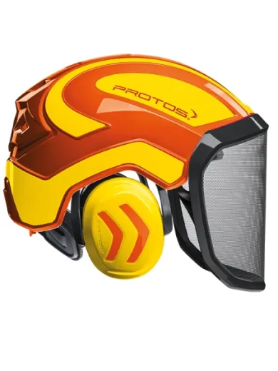 Casque Protos® Integral Forest (Orange et Jaune Fluo)
