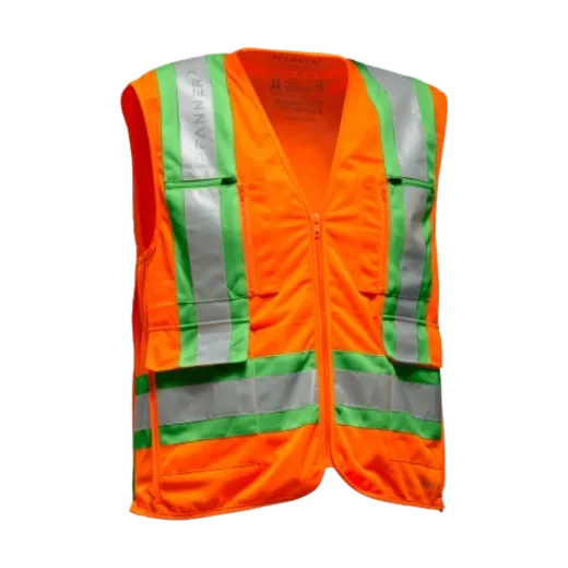 Gilet PFANNER ZIPP4FIT - Orange vert