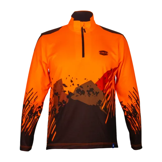 T-Shirt manches longues anti-UV SOLIDUR UPF40+ - Orange