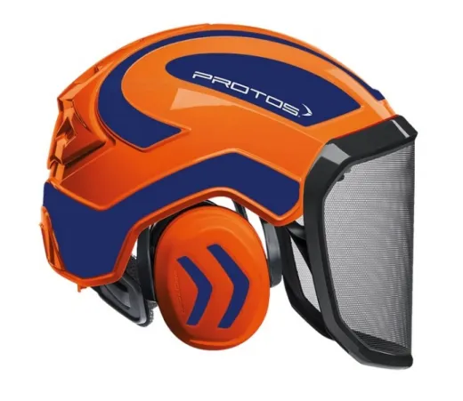 Casque Protos® Integral Forest (Orange et Bleu métal)