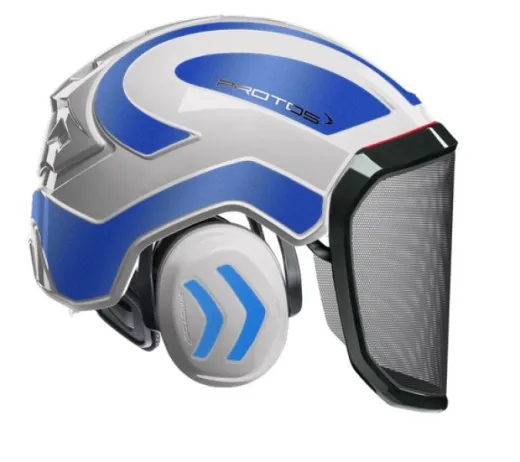 Casque Protos® Integral Forest (Blanc et Bleu métal)