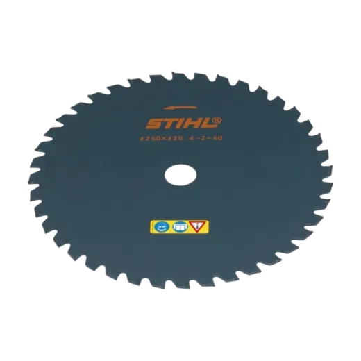 Couteau herbe 40 dents, 250mm