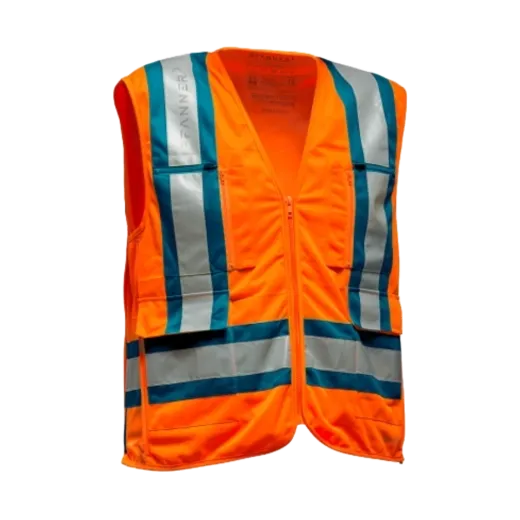 Gilet PFANNER ZIPP4FIT - Orange bleu