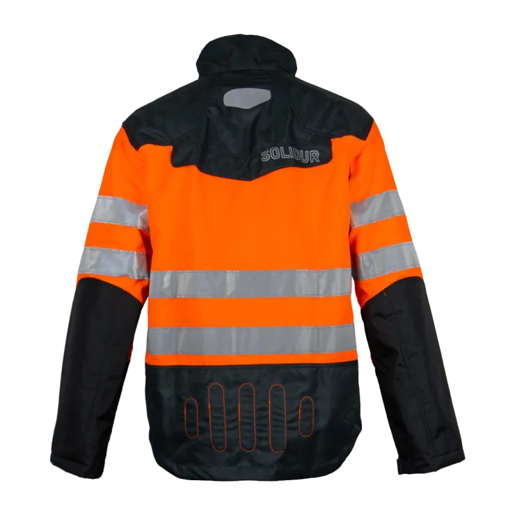 Veste anti-coupure SOLIDUR GLOW - Classe 1 - Type A - Orange — 2
