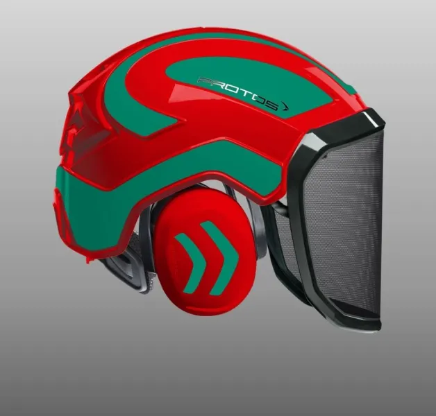 Casque Protos® Integral Forest (Rouge et Vert) — 1
