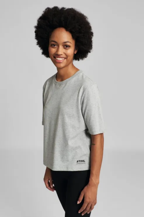 Déstockage - T-Shirt gris STIHL SUSTAINABLE BOXY - Femme — 4