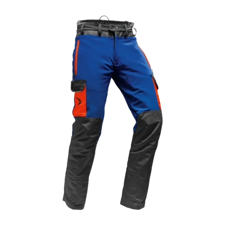 Pantalon anti-coupure PFANNER ARBORIST - Classe 1 - Type A - Bleu/orange — 1