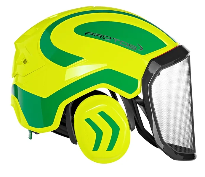Casque Protos® Integral Forest (Jaune Fluo et Vert) — 1