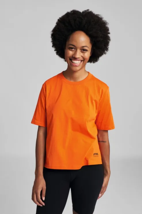 Déstockage - T-Shirt orange STIHL SUSTAINABLE BOXY - Femme — 4