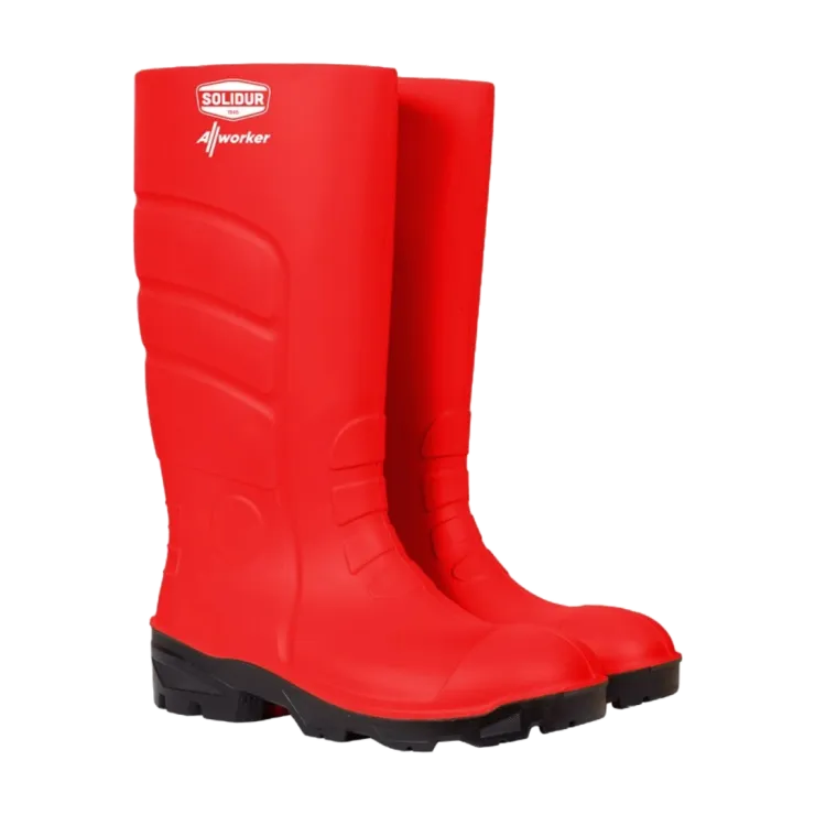 Bottes de sécurité SOLIDUR ALLWORKER S4 - Rouge — 2