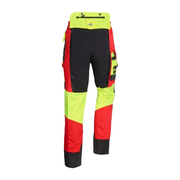 Pantalon anti-coupure SOLIDUR COMFY rouge - Classe 1 — 2
