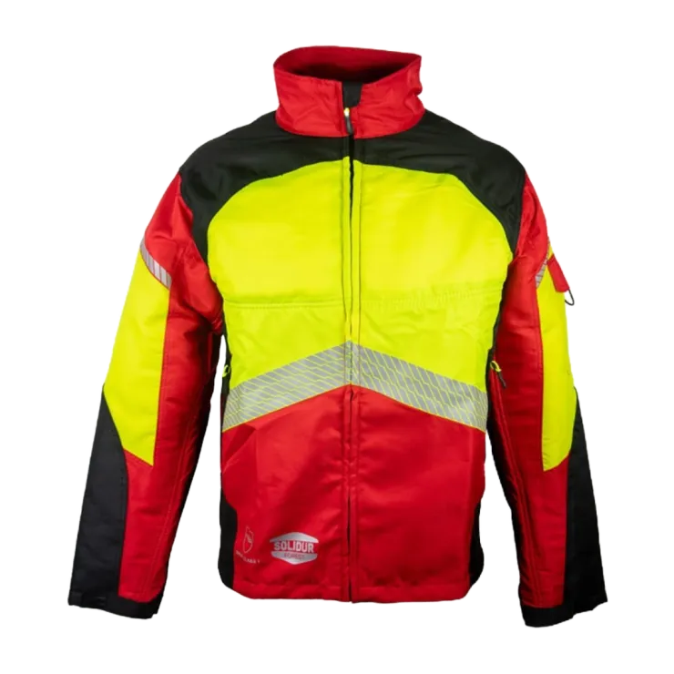 Veste anti-coupure SOLIDUR AUTHENTIC - Classe 1 - Type A - Rouge — 1