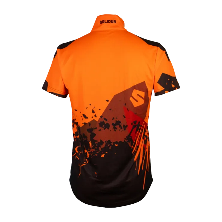 T-Shirt manches courtes anti-UV SOLIDUR UPF40+ - Orange — 2